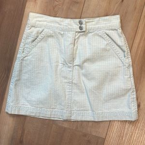 Gap girls skirt size 7 plaid green cotton short vintage 1990’s
